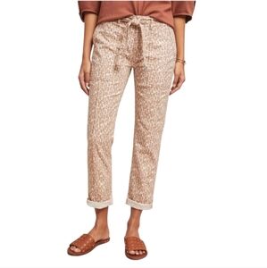 Anthropologie The Wanderer Leopard Print Utility Pants